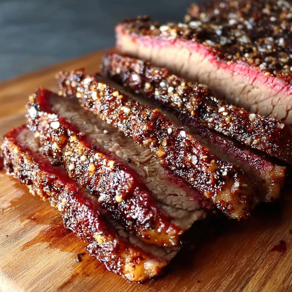 brisket fumé tranché low and slow